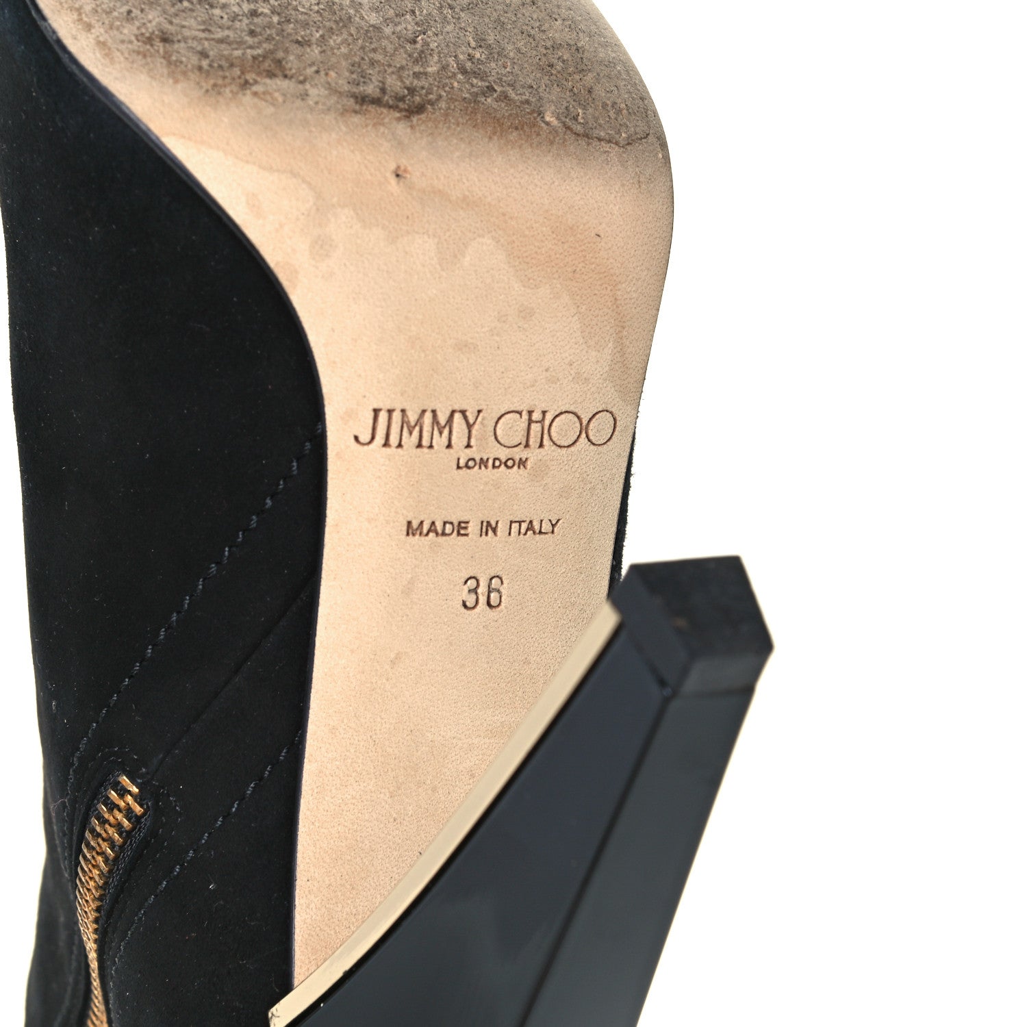 Jimmy Choo Suede Ankle Boots 36 Black 9 of 11