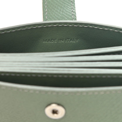 Celine Grained Shiny Calfskin Accordion Card Holder Green 7 of 8