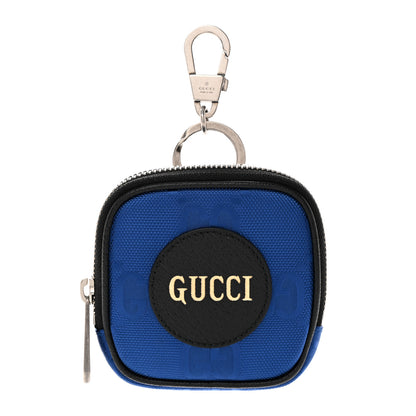 Gucci Econyl Nylon Monogram Off The Grid Headphone Case Guilted Blue Black 1 of 7
