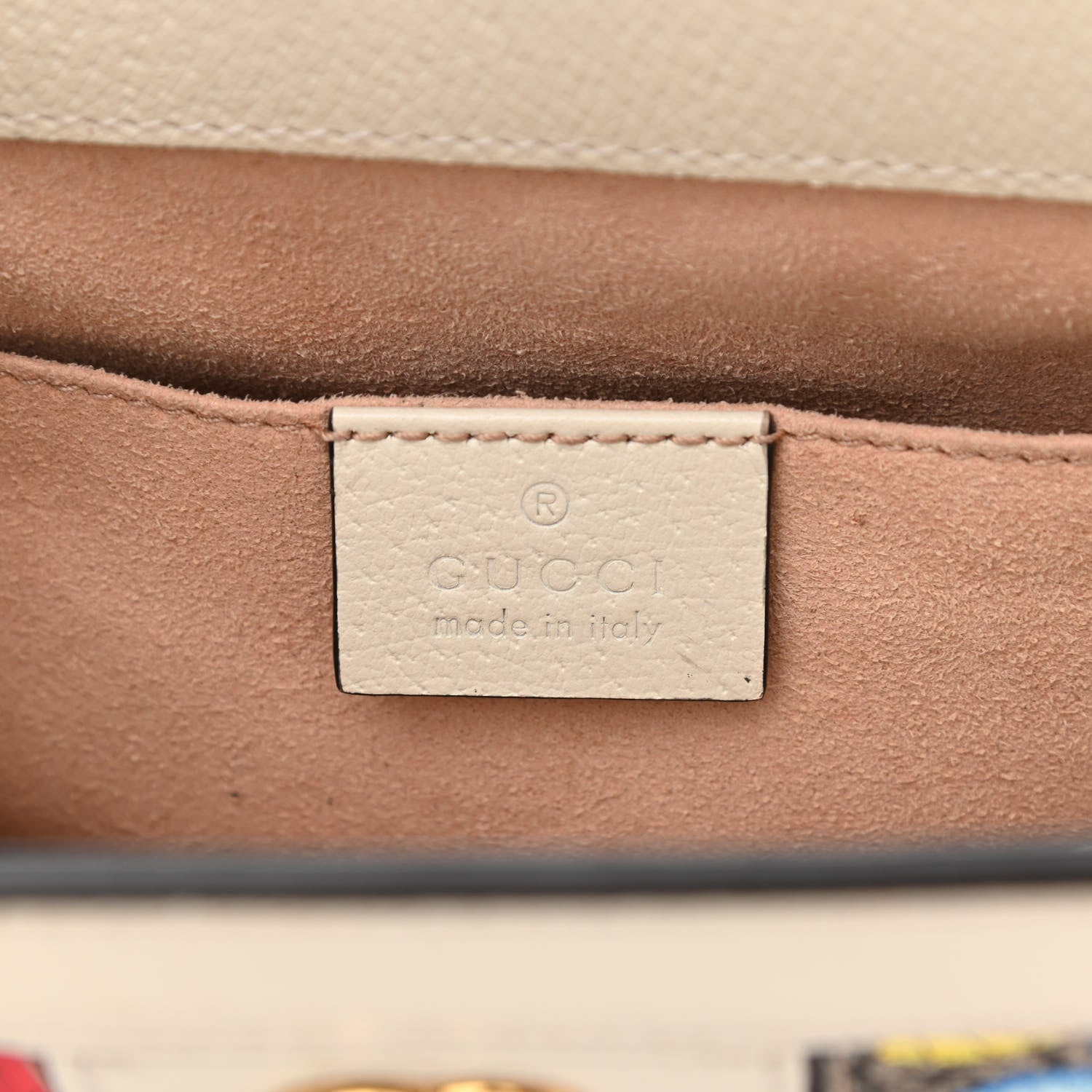 Gucci GG Supreme Monogram Flora Web Small Ophidia Chain Shoulder Bag White 6 of 10