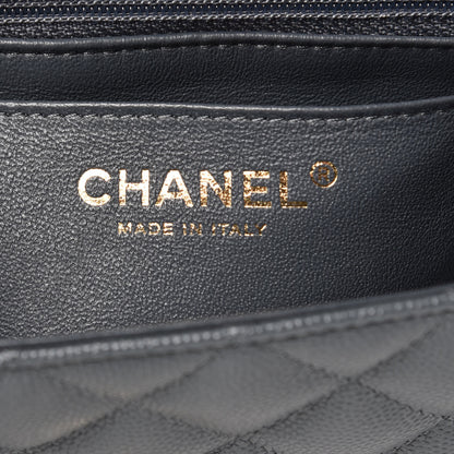 Chanel Caviar Quilted Mini Rectangular Flap Dark Grey 6 of 8