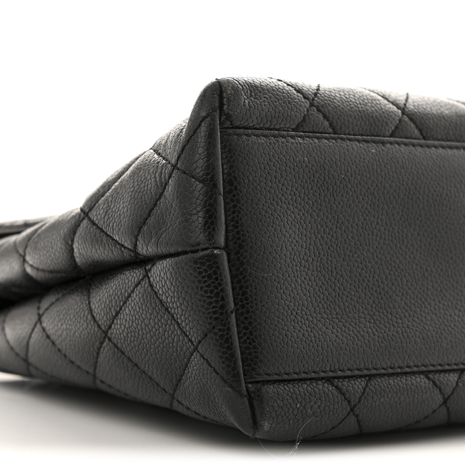 Chanel Caviar Quilted Jumbo Kelly Flap Black 10 of 15