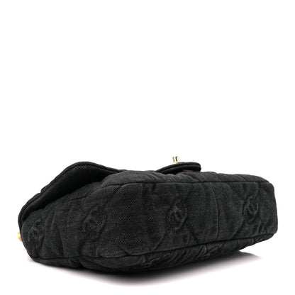 Chanel Denim Quilted Medium Funky Town Flap Black 4 of 12