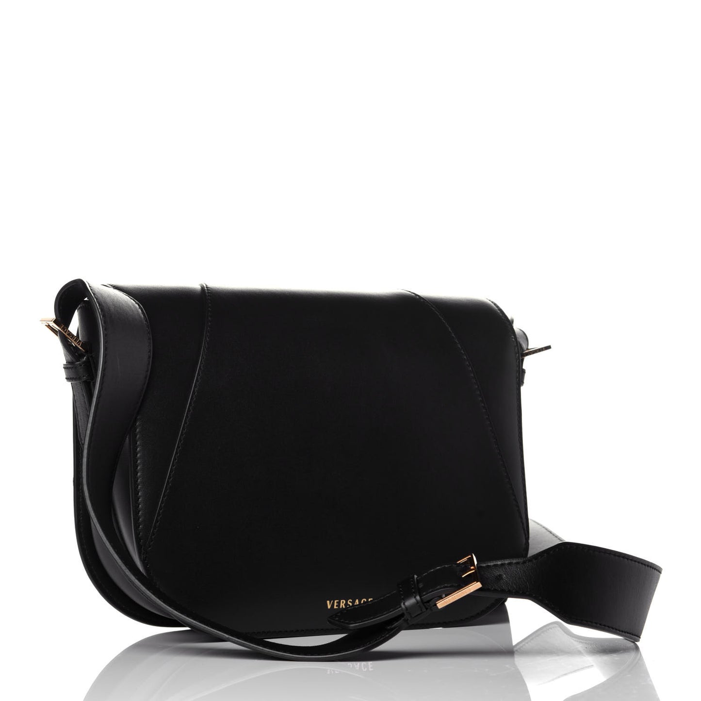 Vitello Virtus Shoulder Bag Black