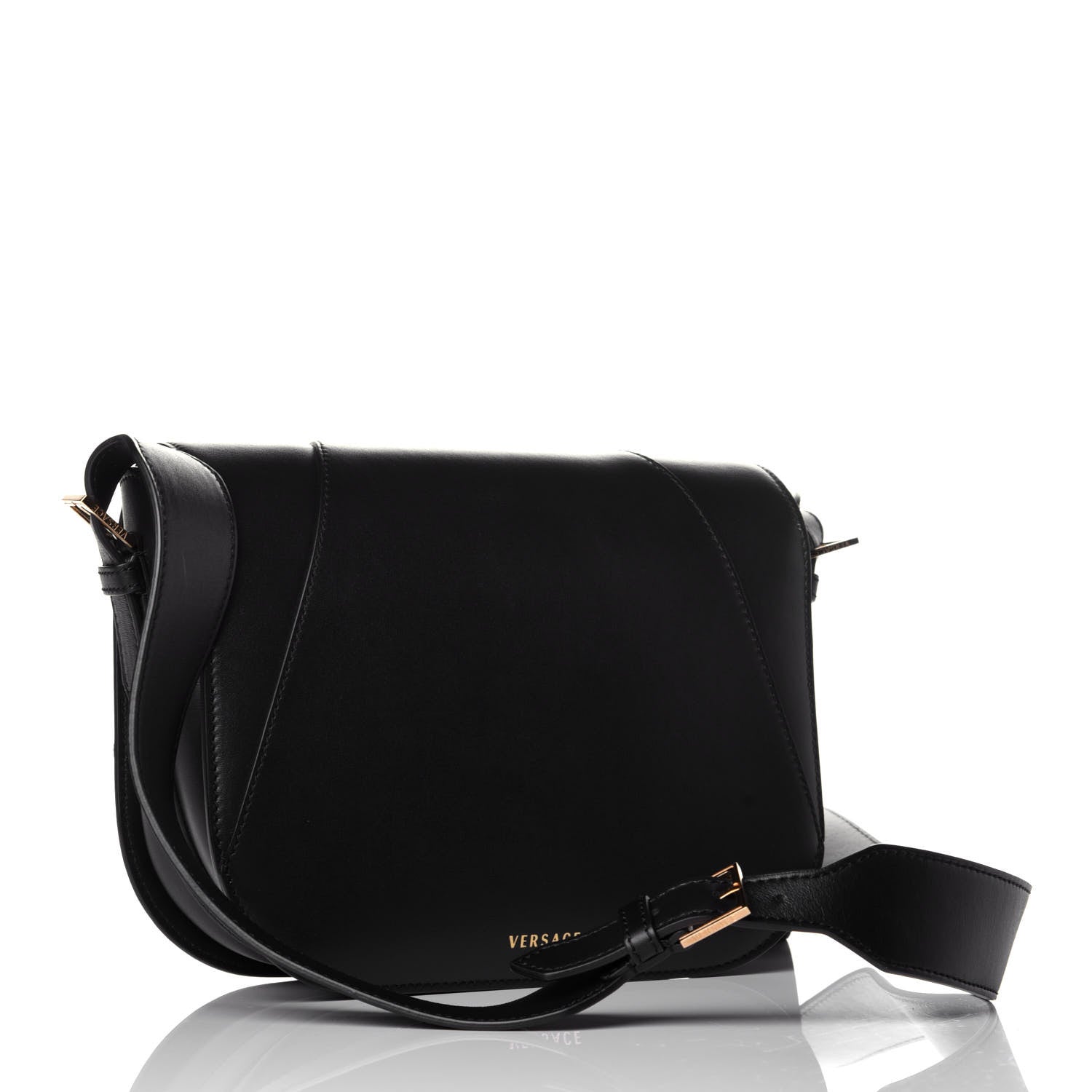 Versace Vitello Virtus Shoulder Bag Black 3 of 8