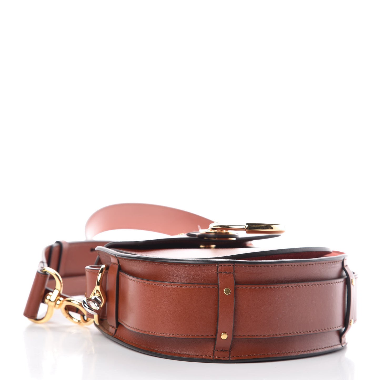 Calfskin Small Tess Bag Sepia Brown