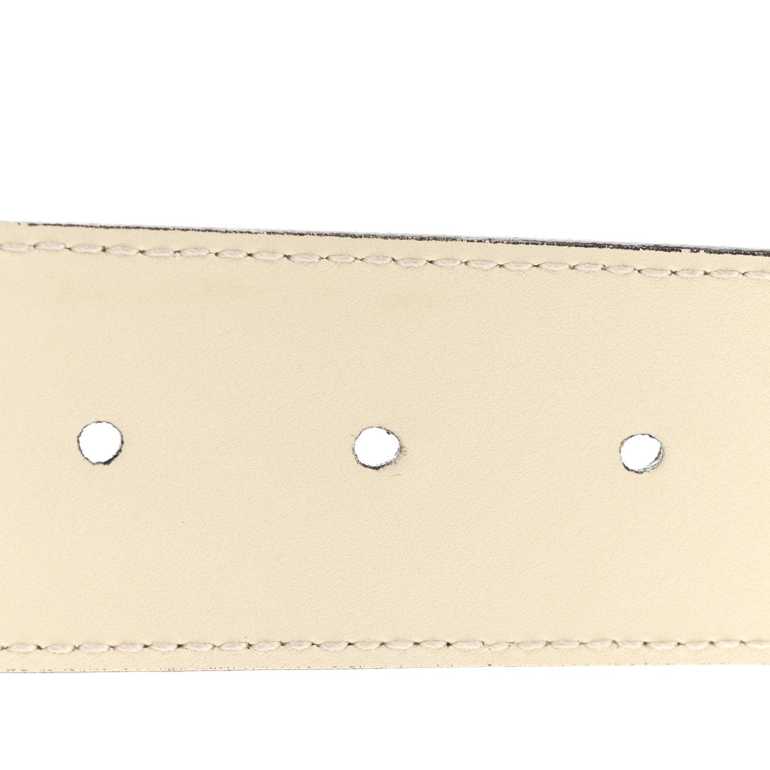 Gucci Calfskin Double G 40mm Belt 85 34 Mystic White 5 of 6