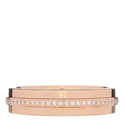 Tiffany 18K Rose Gold Diamond Narrow T Two Ring 48 4.5 3 of 5