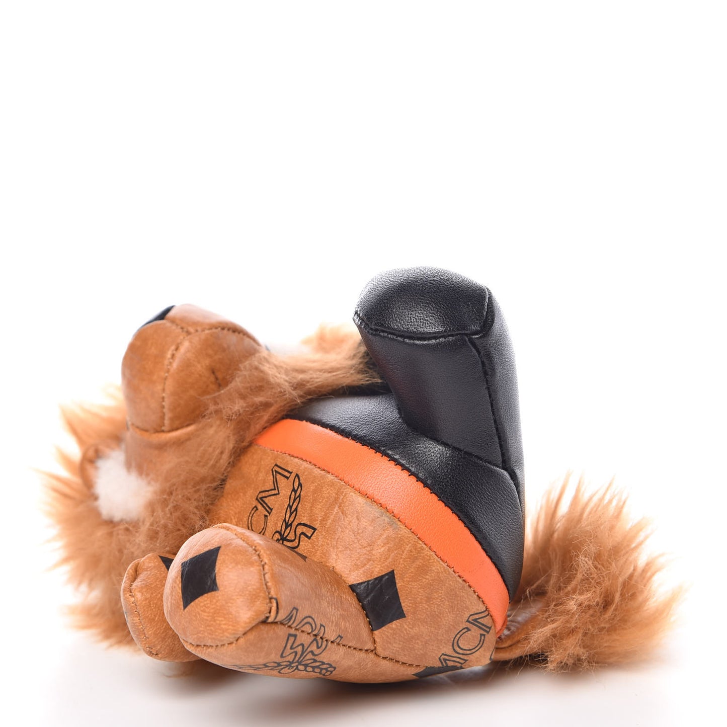 Visetos Lion Key Ring Bag Charm Cognac