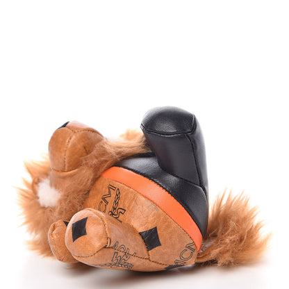 MCM Visetos Lion Key Ring Bag Charm Cognac 3 of 5