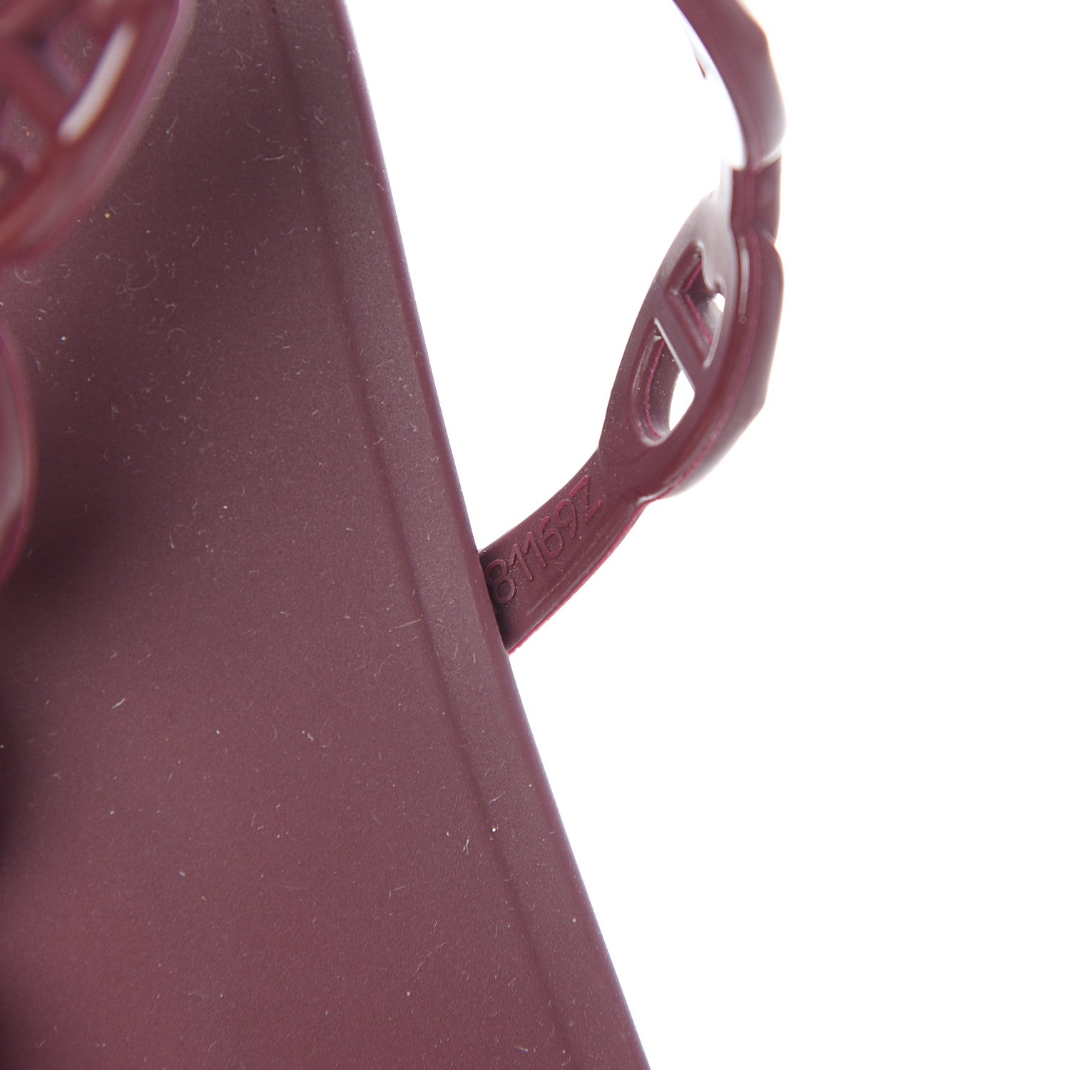 Hermes TPU Rivage Sandals 36 Bordeaux 8 of 9