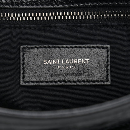 Saint Laurent Crinkled Calfskin Matelasse Monogram Medium Niki Chain Satchel Black 7 of 10