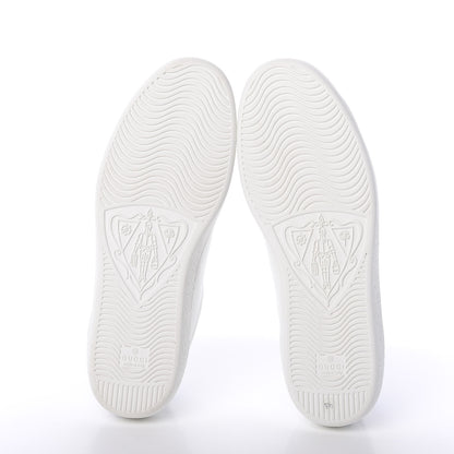 Gucci Calfskin Miro Soft Tennis Embroidered Mens Ace Sneakers 9.5 White Rio Blue 7 of 7