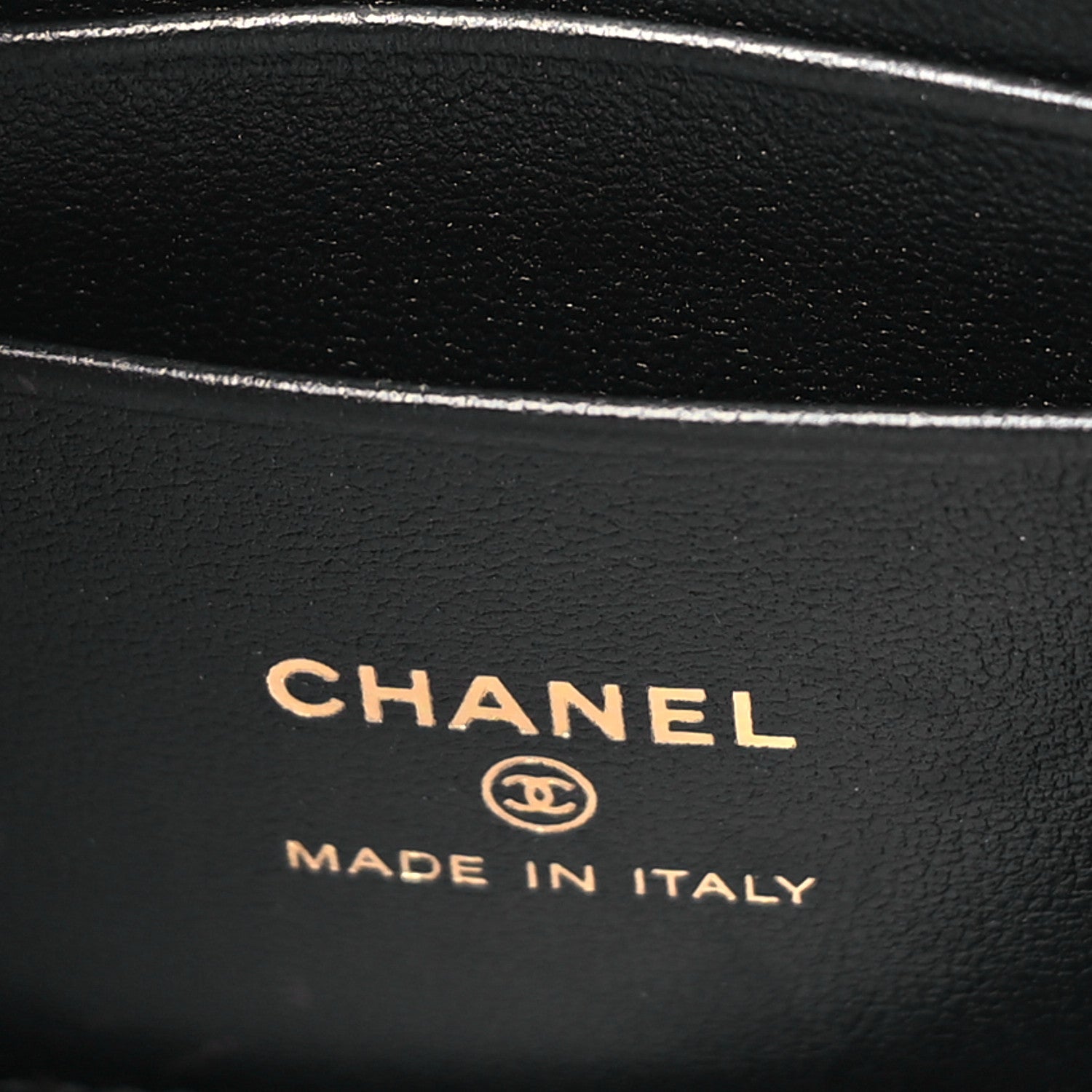 Chanel Lambskin Resin Quilted Chain Camera Bag Black White 6 of 11