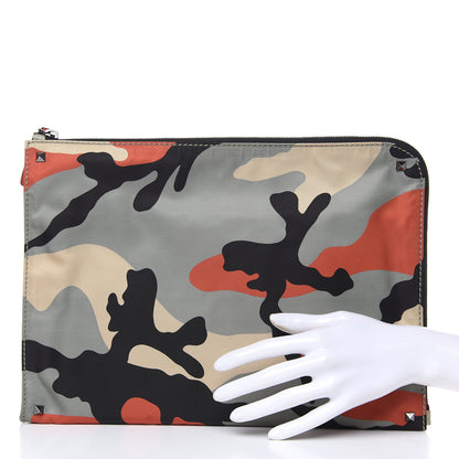Valentino Garavani Nylon Camouflage Rockstud Zip Pouch Multicolor 2 of 10