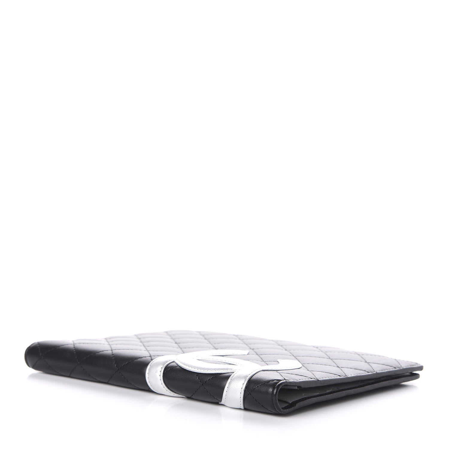 Chanel Calfskin Quilted Large Cambon Agenda Planner Black Silver 4 of 9