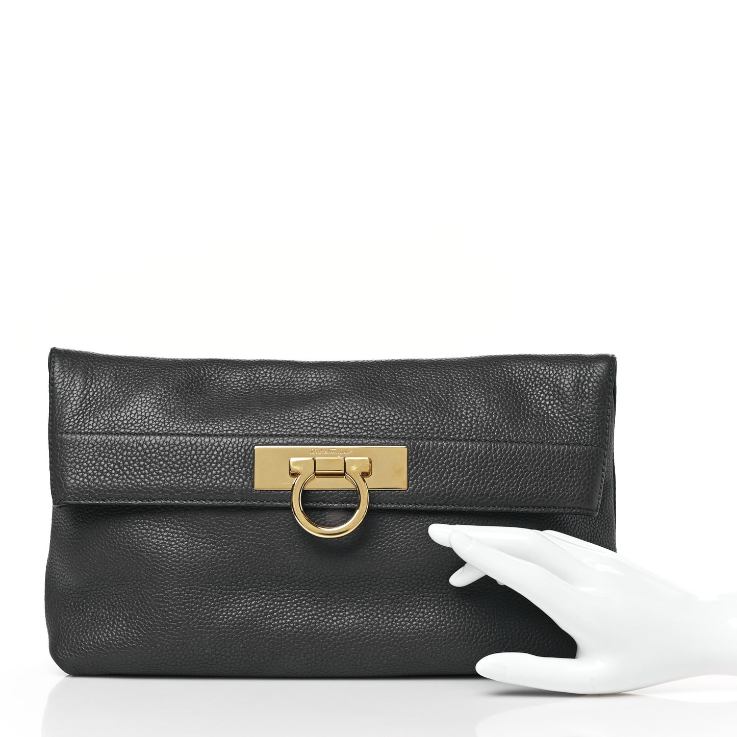 Calfskin May Clutch Grey