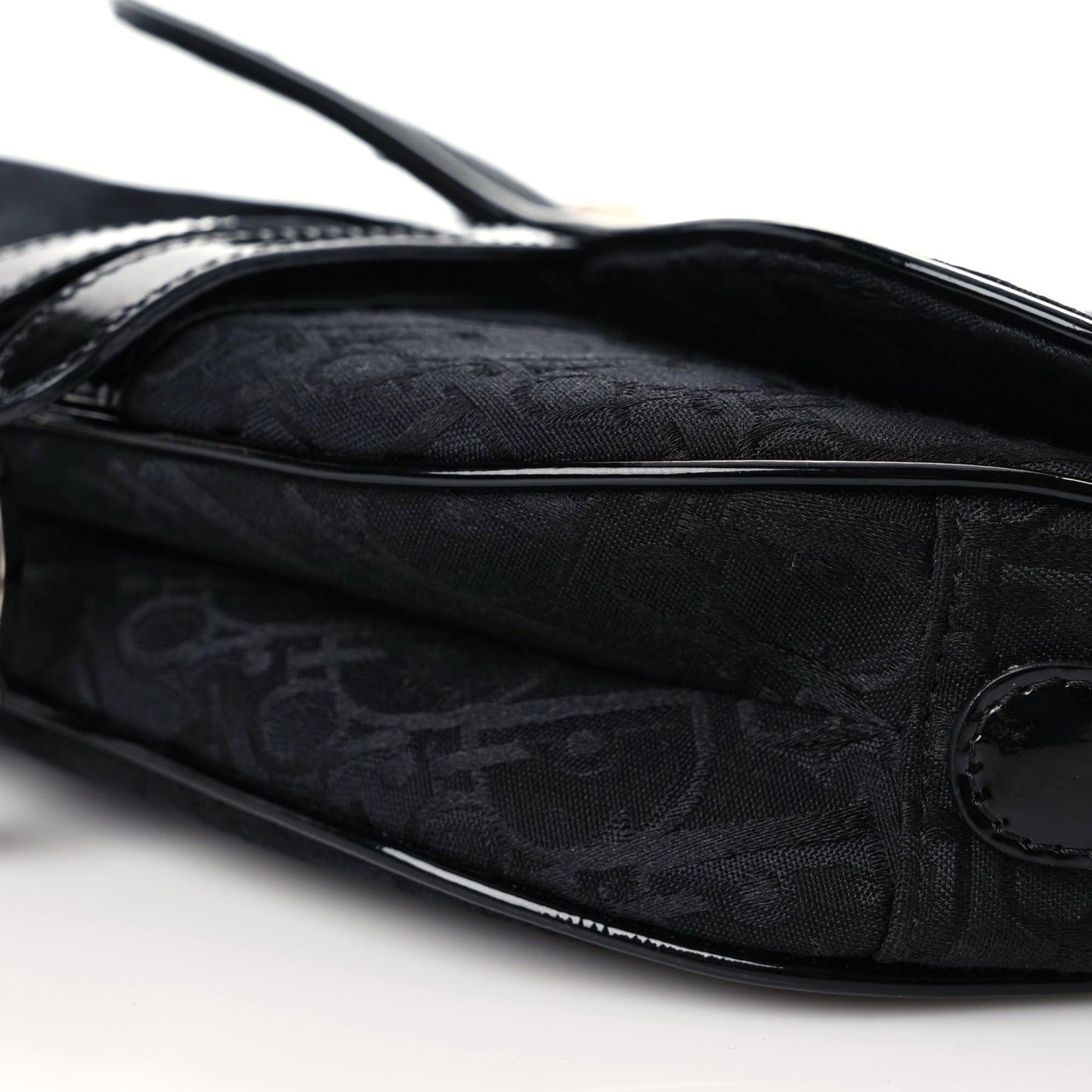 Monogram Saddle Bag Black