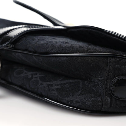 Christian Dior Monogram Saddle Bag Black 6 of 10