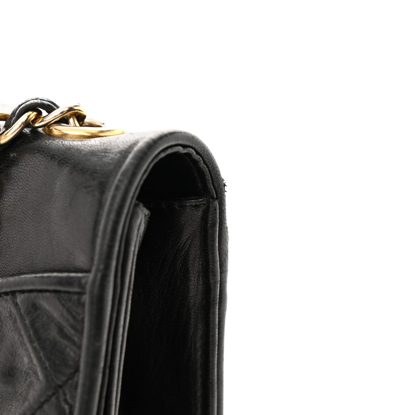 Lambskin Quilted CC Small Single Flap Black