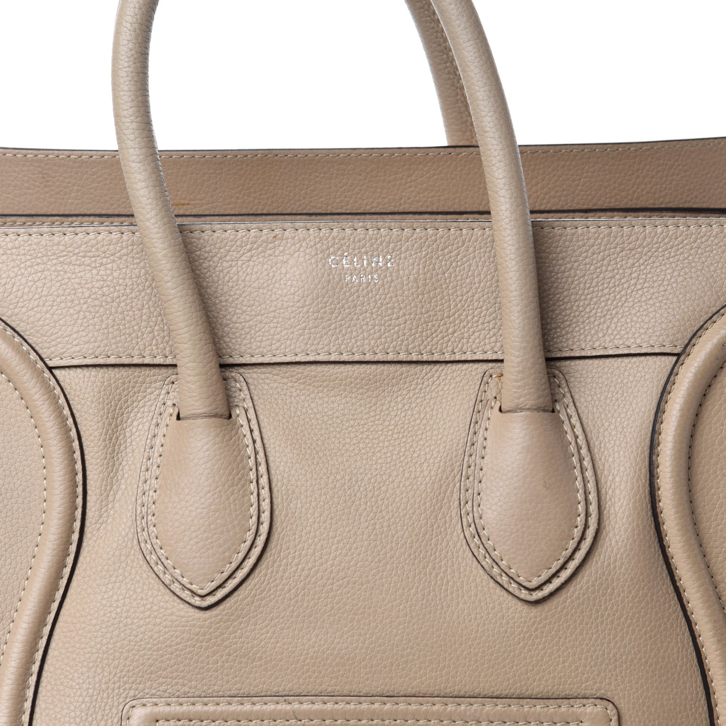 Drummed Calfskin Mini Luggage Dune