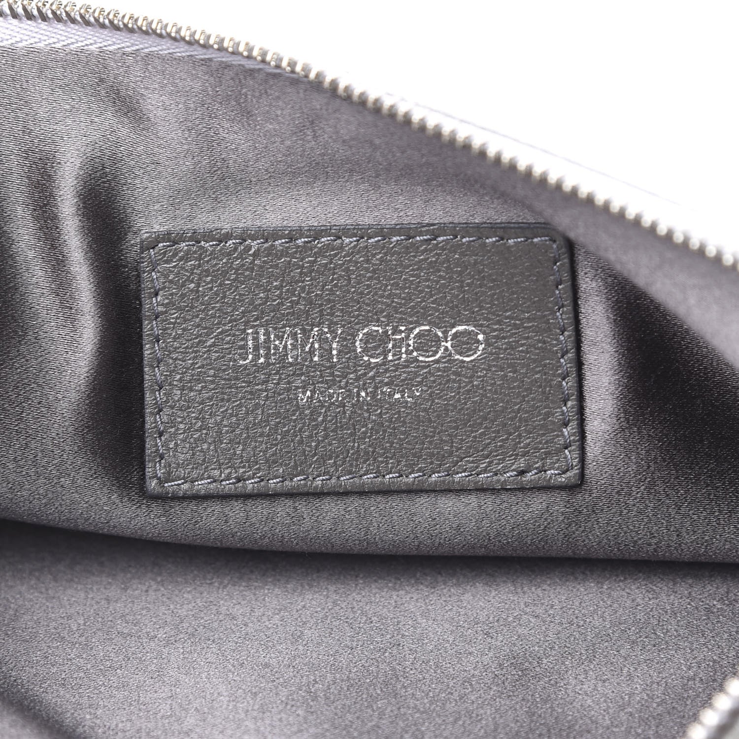 Chanel JIMMY CHOO Metallic Goatskin Callie Mea Tassel Shoulder Bag Silver 5 of 10