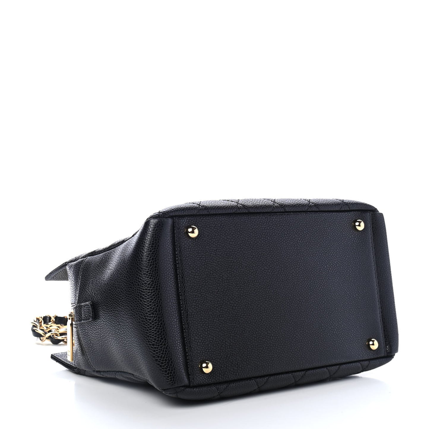Caviar Quilted Petit Timeless Tote PTT Black