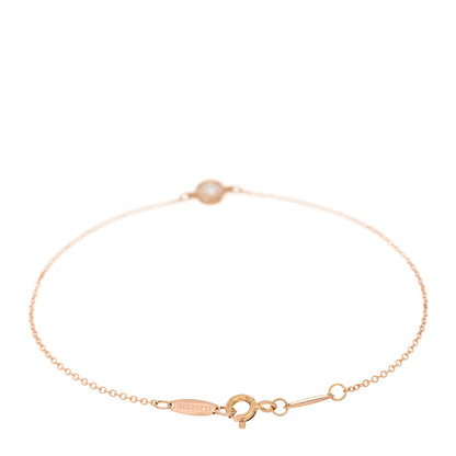 Tiffany 18K Rose Gold Diamond .14ct Elsa Peretti Diamonds By The Yard Bracelet 2 of 3