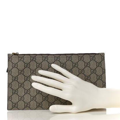Gucci GG Supreme Monogram Large Ophidia Wristlet Pouch Beige New Acero 2 of 13