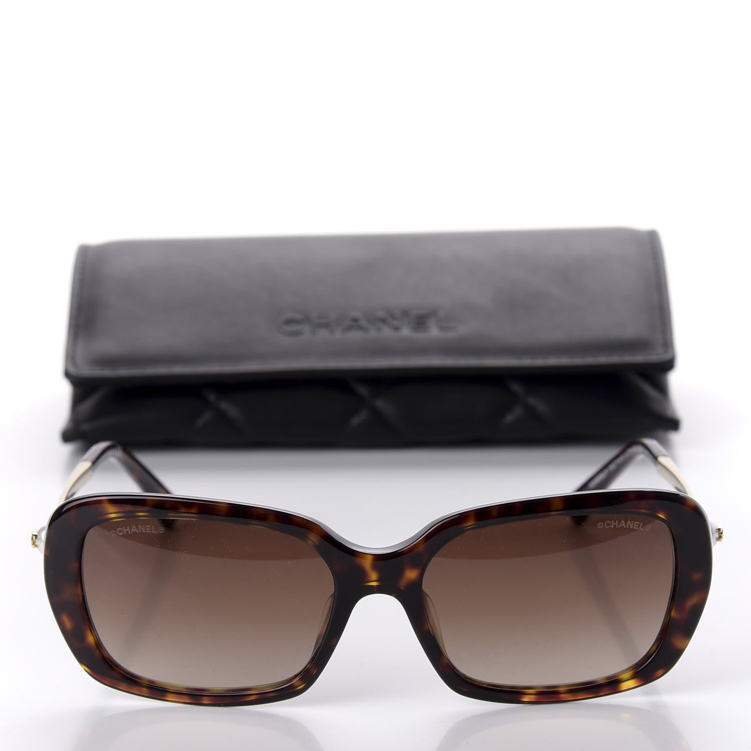 Chanel Pearl Square Sunglasses 5427-H-A Tortoise 8 of 8