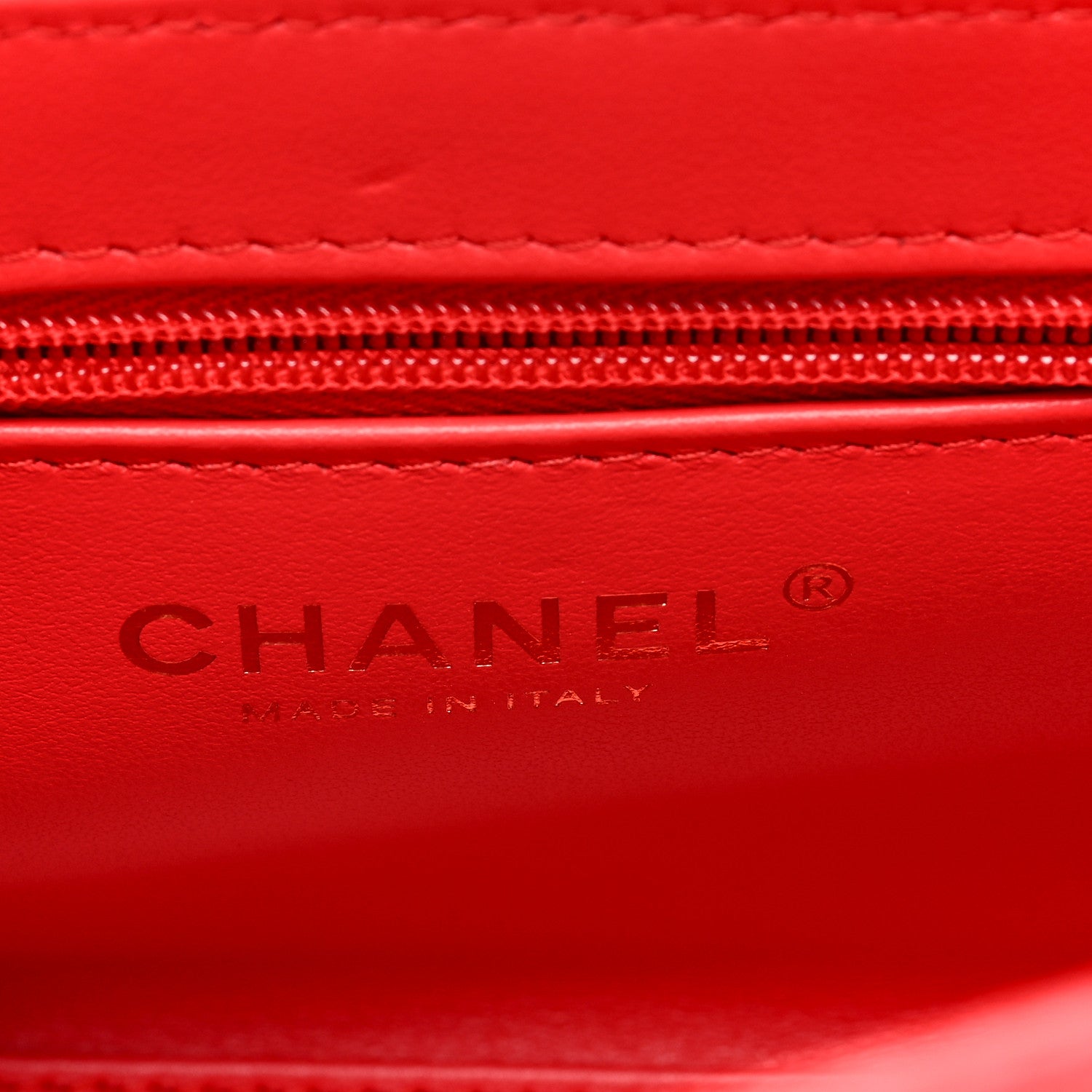 Chanel Shiny Aged Calfskin Quilted Nano Kelly Shopper Red 6 of 10