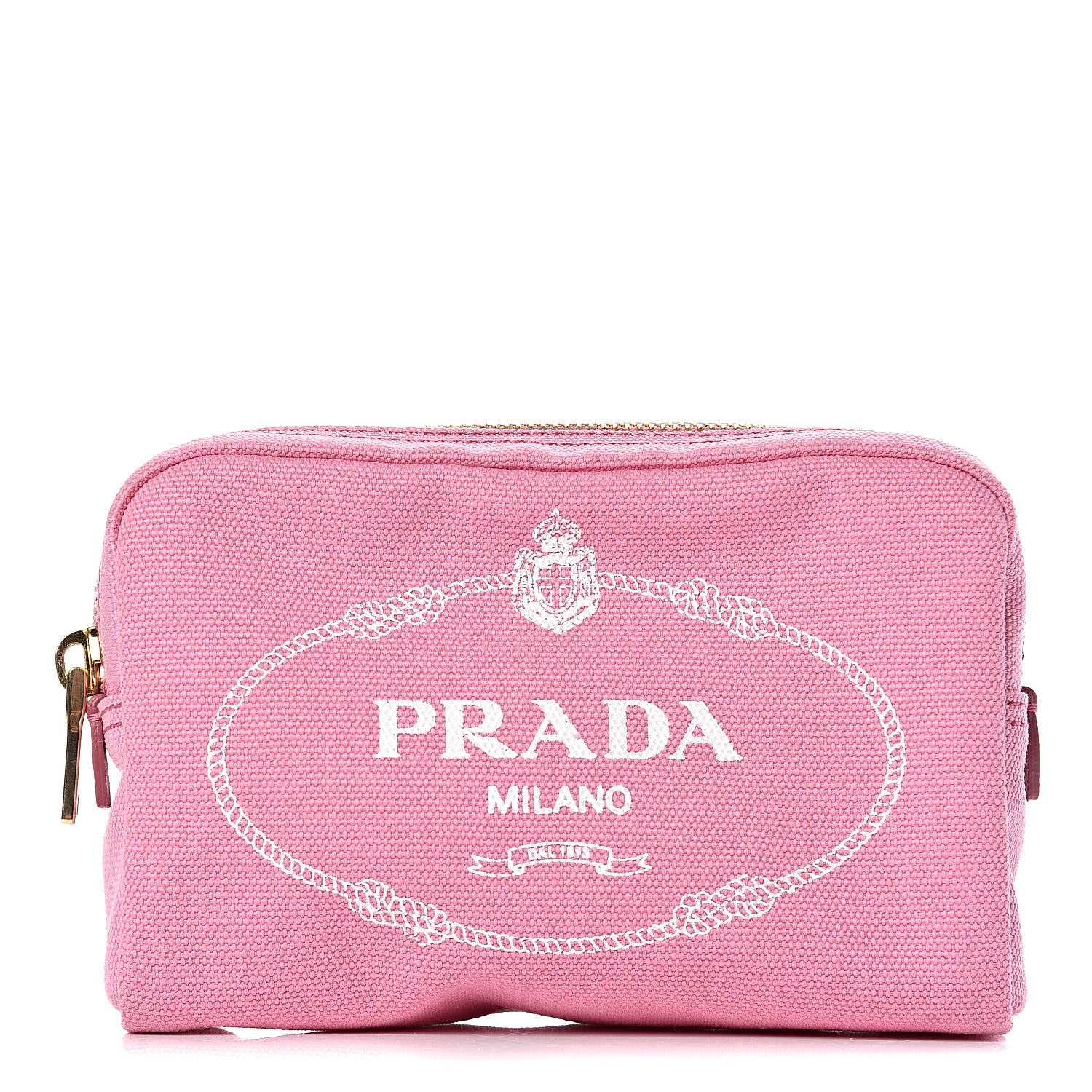 Prada Canvas Canapa Logo Pouch Geranio 1 of 10