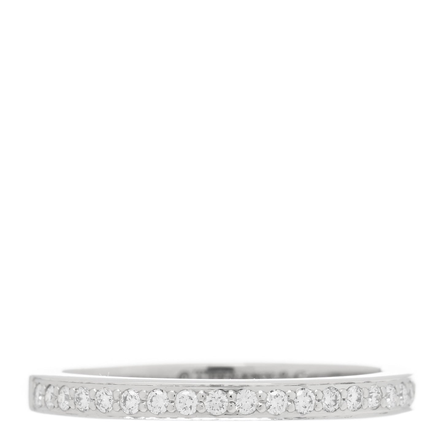 Platinum Diamond Grace Half Circle Wedding Band Ring 54 7