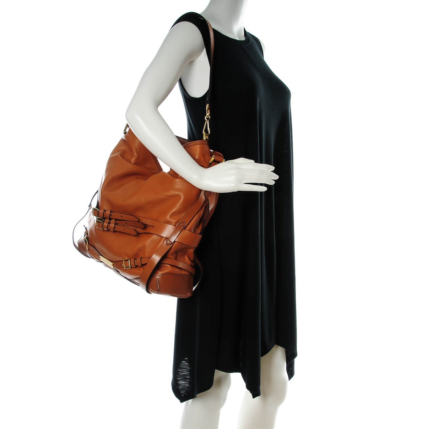 Soft Lambskin Bridle Calfskin Medium Gosford Hobo Tan