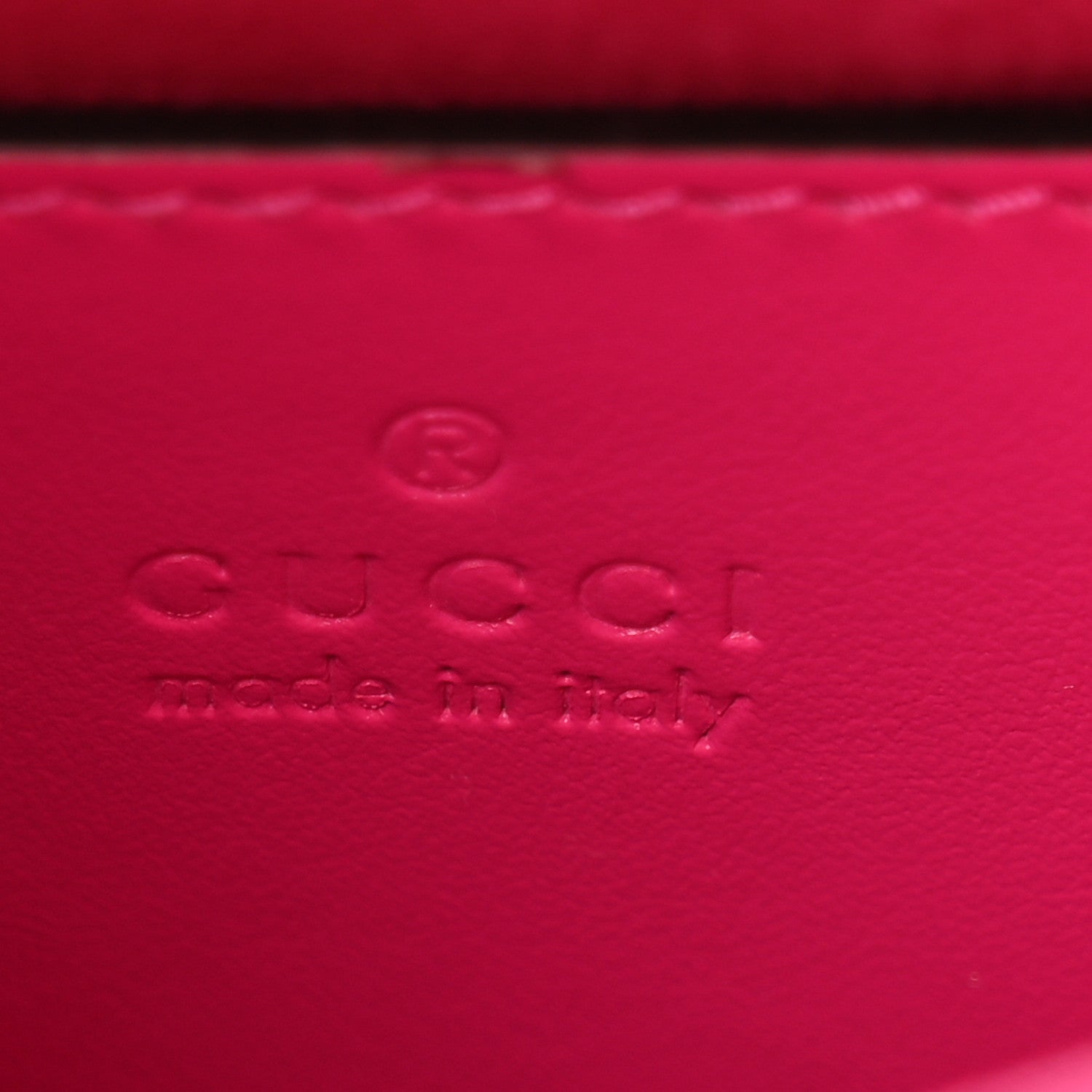Gucci Calfskin Matelasse Monochrome Mini GG Marmont Top Handle Shoulder Bag Classic Fuxia 6 of 13