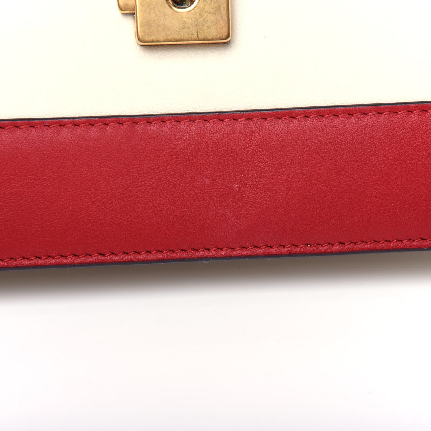 Calfskin Bamboo Web Medium Dionysus Top Handle Bag White Blue Hibiscus Red