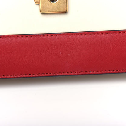 Gucci Calfskin Bamboo Web Medium Dionysus Top Handle Bag White Blue Hibiscus Red 11 of 12