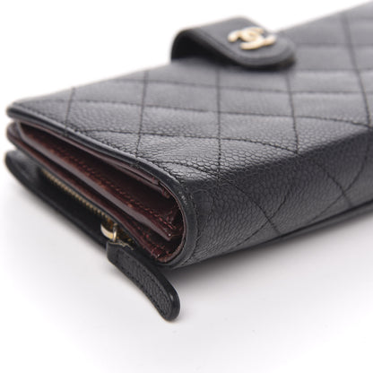 Chanel Caviar Quilted CC French Wallet Black 10 of 16