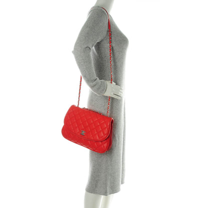 Chanel Lambskin Quilted Pagode Piping Flap Red 2 of 10