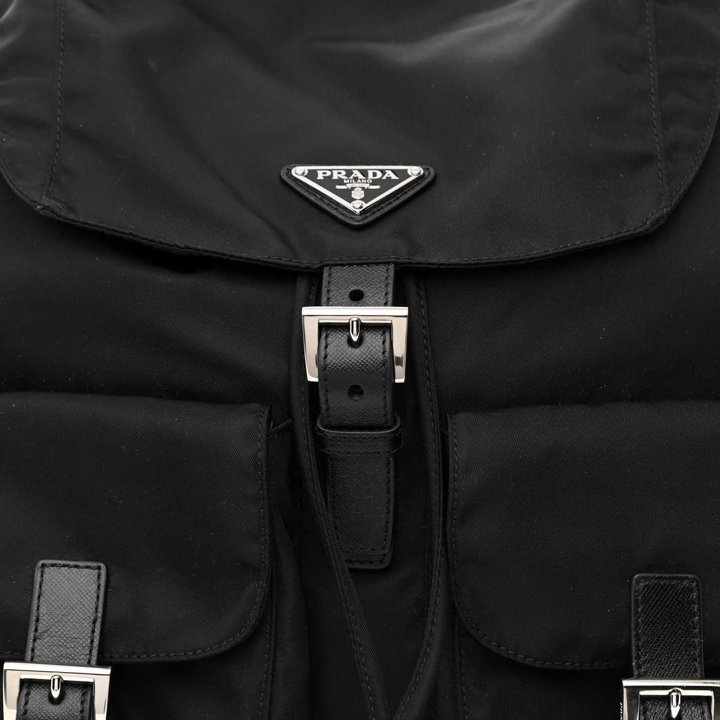 Nylon Vela Medium Backpack Black