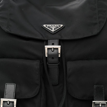 Prada Nylon Vela Medium Backpack Black 9 of 11