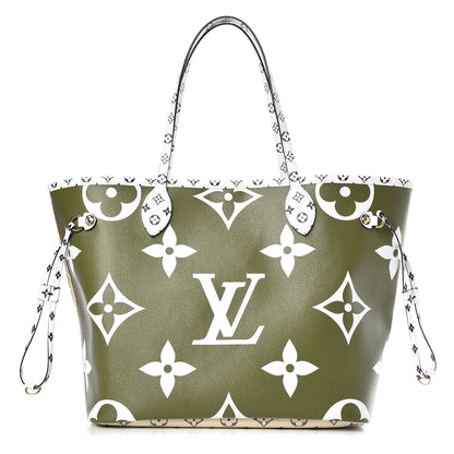 Louis Vuitton Monogram Giant Neverfull MM Kaki 3 of 10