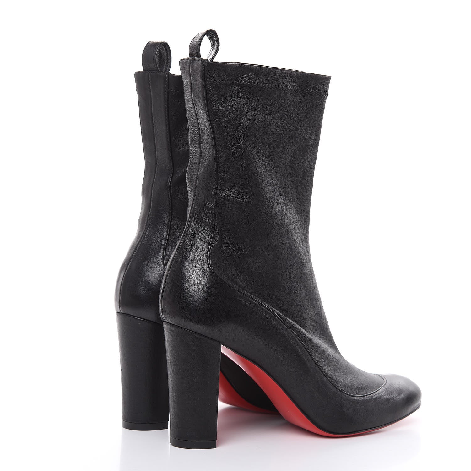 Christian Louboutin Nappa Stretch Gena 85 Bootie 37.5 Black 4 of 10