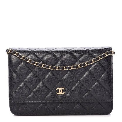 Chanel Caviar Quilted Wallet On Chain WOC Black 1 of 11