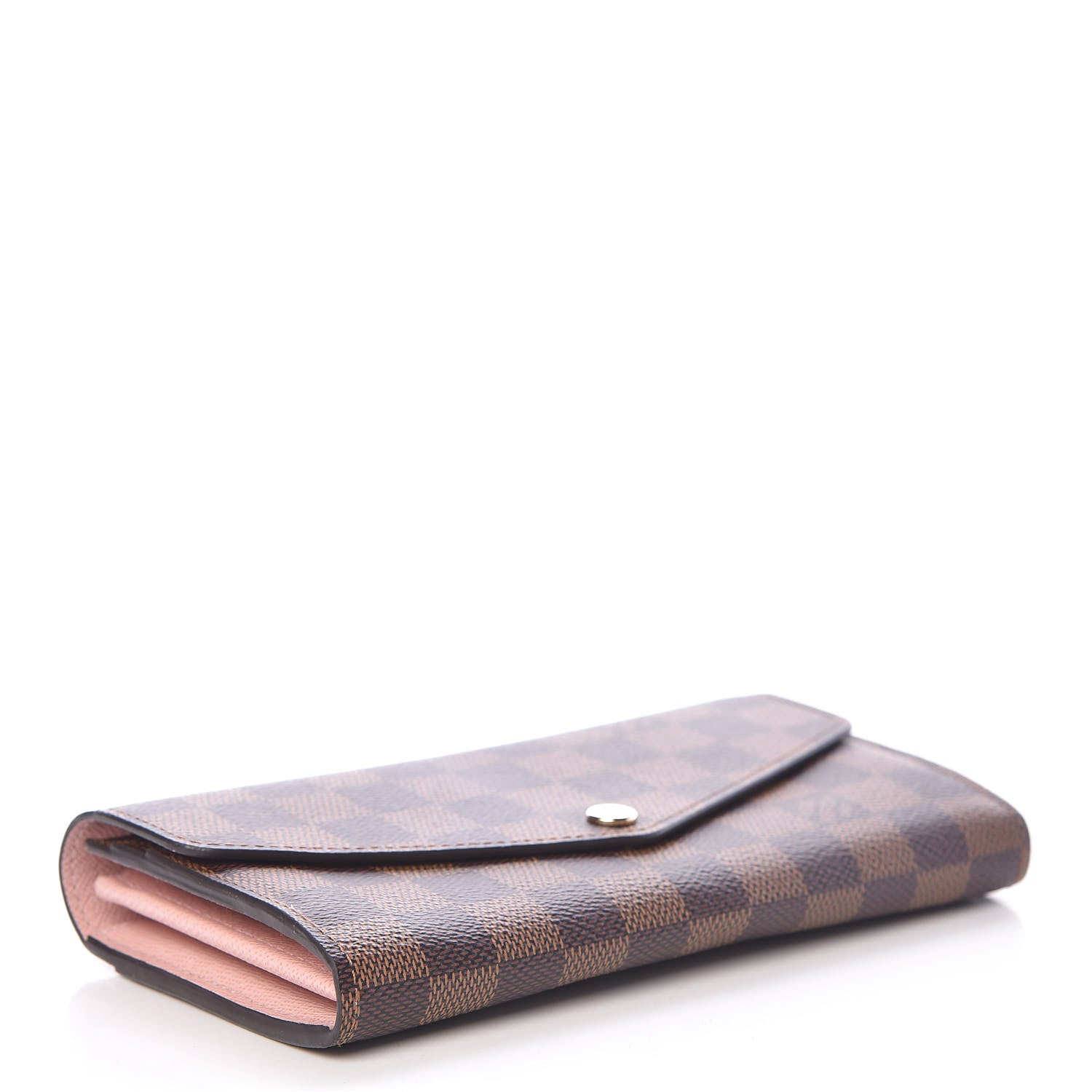Louis Vuitton Damier Ebene Sarah Wallet NM Rose Ballerine 4 of 6