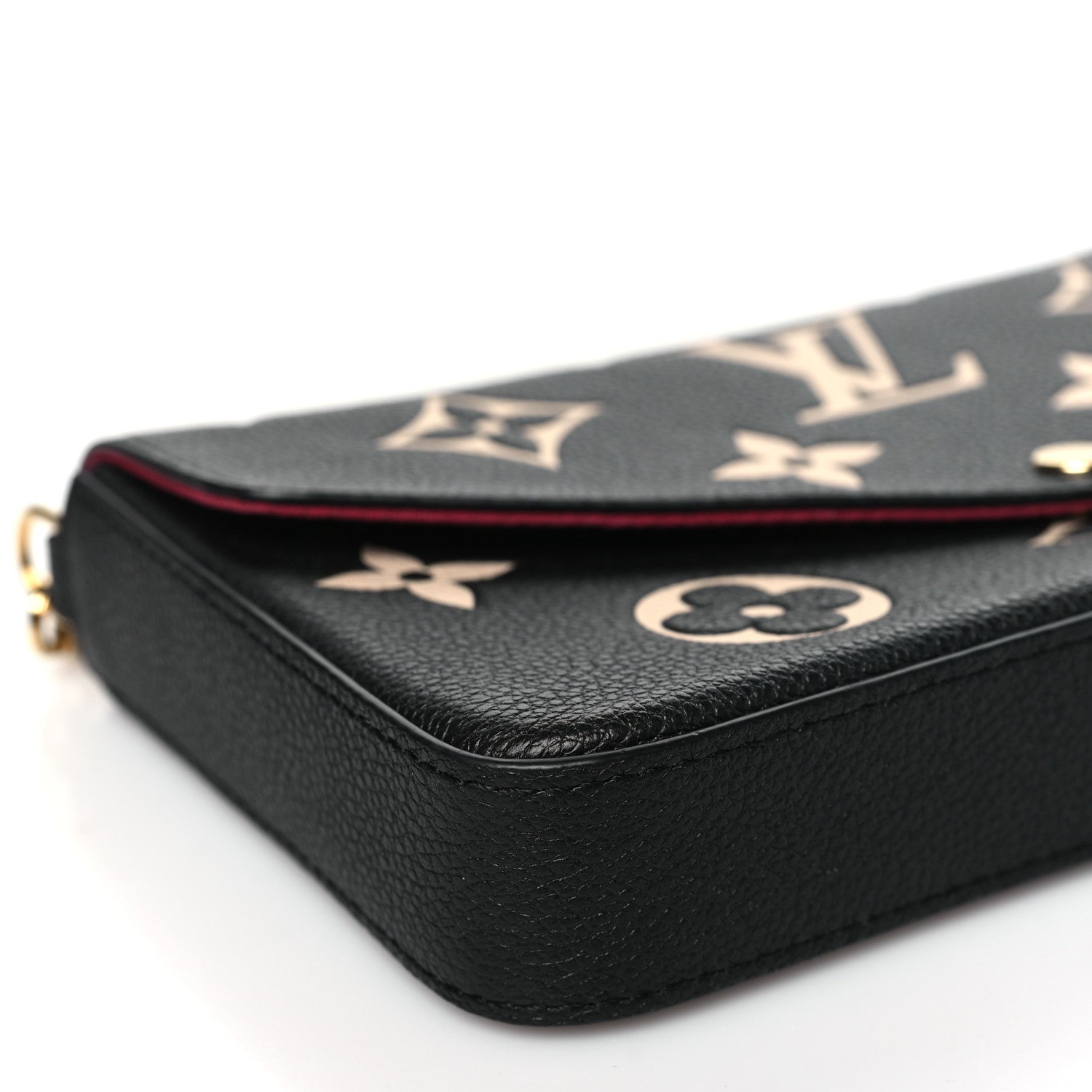 Louis Vuitton Empreinte Monogram Giant Felicie Pochette Black Beige 9 of 10