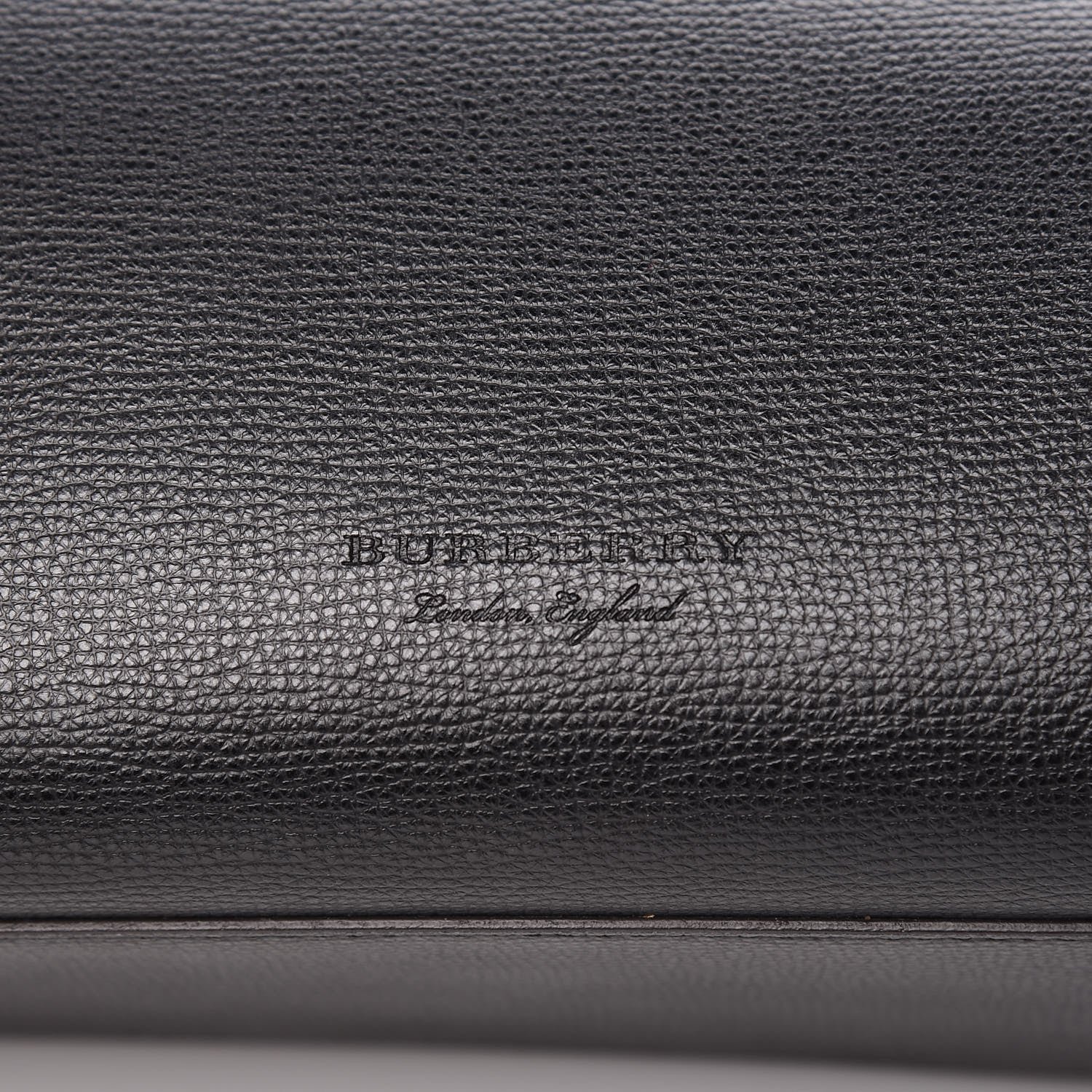 Burberry Grainy Calfskin Haymarket Check Medium Reversible Tote Black 11 of 21