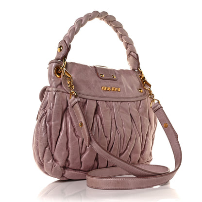 Miu Miu Nappa Matelasse Coffer Hobo Mughetto 3 of 10