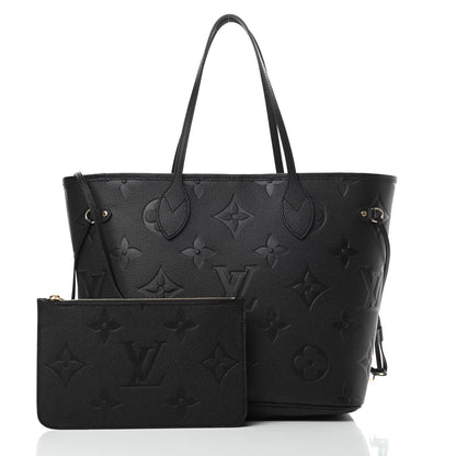 Louis Vuitton Empreinte Monogram Giant Neverfull MM Black 1 of 12