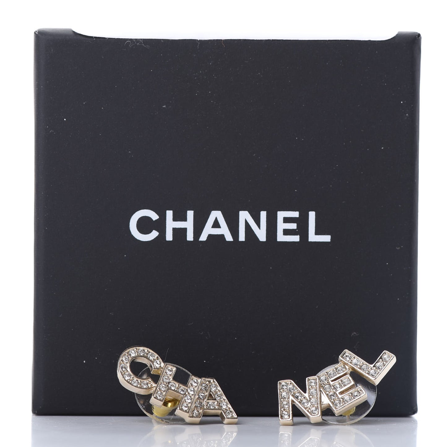 Crystal Pearl Signature Stud Earrings Gold